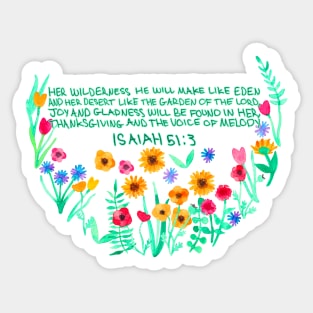 Garden of Joy & Gladness Sticker